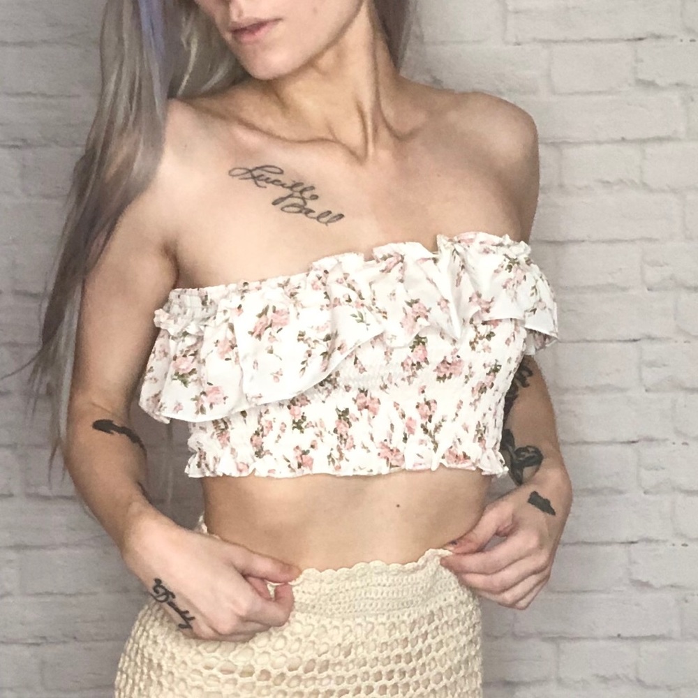 NEW Floral Tube Top - Picture 6 of 9